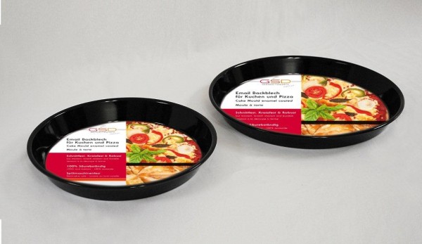 Back-/Pizzablech emailiert 20cm