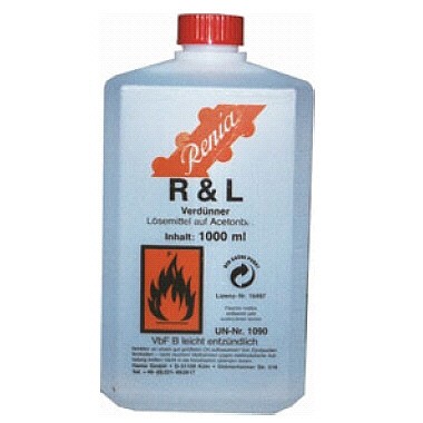 R + L Lösemittel auf Acetonbasis - 1l Flasche